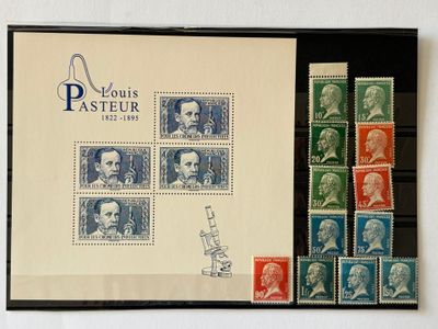 une photo d'une série de timbres sur lesquels figure l'image d'un homme