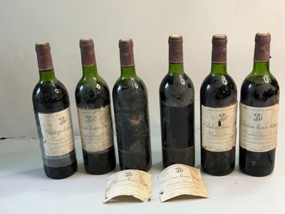 6 bouteilles Château VIEUX SARPE 1976 GC Saint Emilion (3 NT…
