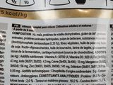 a close up of a label on a bag of food