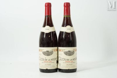 deux bouteilles de vin rouge posées l'une à côté de l'autre sur une surface blanche