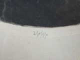 a black and white picture of a vase with writing on it