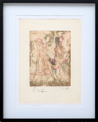 tableau représentant une femme assise sur un banc aux côtés d'un homme assis par terre