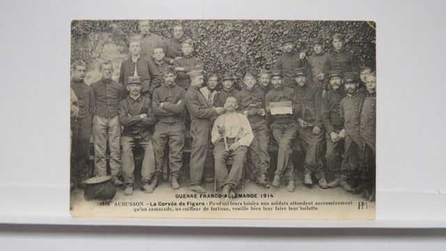 GFA : PM 1918. Aubusson. La Corvée du Figaro. Carte rare !!! Peti...