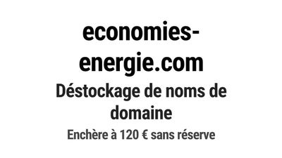 Nom de domaine economies-energie.