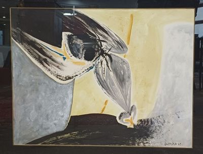 Albert DEMAN (1929-1996) "Composition Abstraite" gouache sur…