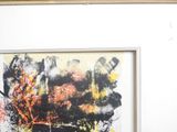 a picture of a painting hanging on a wall in a room