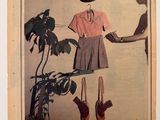 a picture of a man and a woman holding hands in front of a plant
