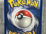 a plastic box with a pokemon card inside of it