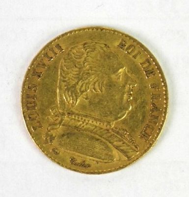 gros plan d'une pièce d'or sur une surface blanche
