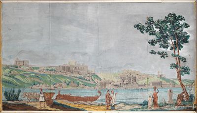 une image d'un tableau sur le mur d'un bâtiment