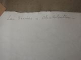 a piece of paper that has writing on it
