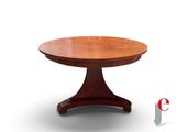 an image of a round table with a wooden base