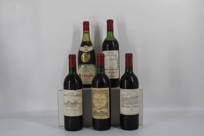 plusieurs bouteilles de vin sont alignées sur une surface blanche