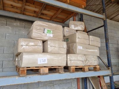 boxes stacked on pallets in a warehouse on a pallet rack