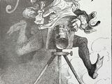 la couverture d'un livre sur laquelle figure le dessin d'un homme sur un trépied