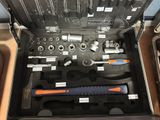 a tool kit in a case with tools inside of it