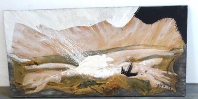 Jean-François Dolbeau. "Abstraction", huile sur toile, signé…