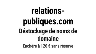 Nom de domaine relations-publiques.