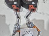 two levers that are attached to a pair of levers