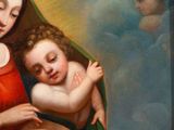 an image of a painting of a woman holding a child