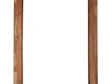 an old wooden picture frame with a white background