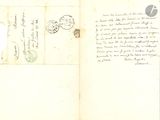 un bout de papier sur lequel figure un cachet