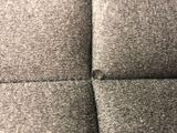 close up of a piece of fabric that has been stitched together