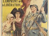 un vieux magazine français avec la photo d'un soldat et de deux femmes