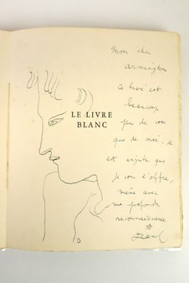 un livre ouvert sur lequel est dessiné le visage d'une femme