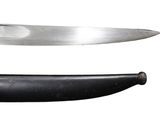two different types of knives on a white background