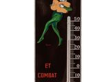 an image of a thermometer with a picture of a mermaid on it