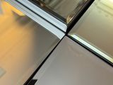 a close up of a glass display case in a store