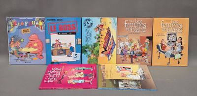LOT de sept BD cartonnées BERCOVICI : "Télé faune ras les ma…