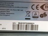 a label on the back of a cell phone