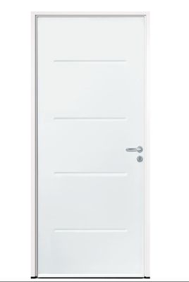 Porte d'entrée Acier pleine blanc Primo Timeo pouss. gauche …