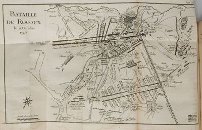 map of the battle of baaule in the french civil war