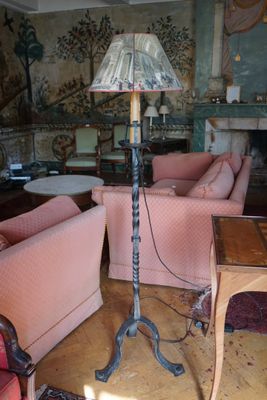 Lampadaire en fer forgé haut : 126 cm - Photo 1