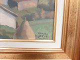 a picture of a painting on the wall of a house