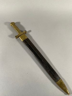 Glaive d'artillerie modèle 1831 à poignée en bronze à écaill…