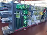 many items on the shelves in the store