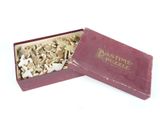 a red box with a bunch of dried mushrooms in it