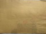 an old piece of paper sitting on top of a table