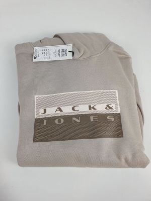 jack and jones men ' s hoodie in grey