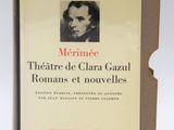 merimee, theatre de clara gazul, romans et nouvelles