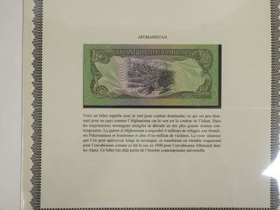 AFGHANISTAN à FRANCE Grand Album Classeur + Boitier en simil…
