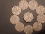 a picture of a circle made out of old books
