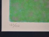 an image of a painting of a green square on a black background