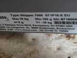 a close up of a label on a machine