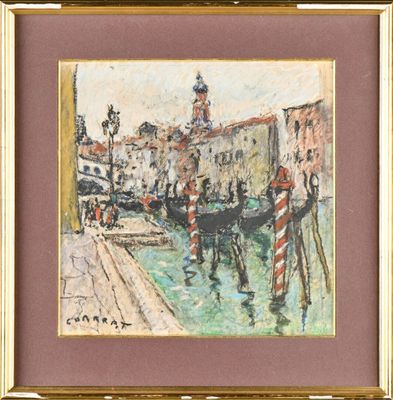 Louis CHARRAT (1903-1971) Venise Le grand canal avec le pont…