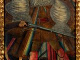 une image représentant un tableau d'un homme en armure tenant une épée